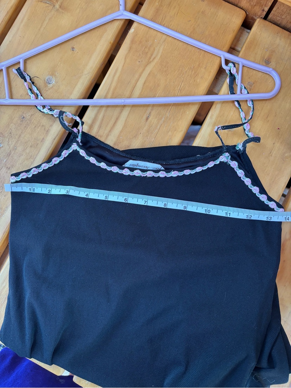 Vintage Y2K Accomplice Black Mesh Mini Dress Pink Floral Lace Trim Coquette S - Picture 8 of 9